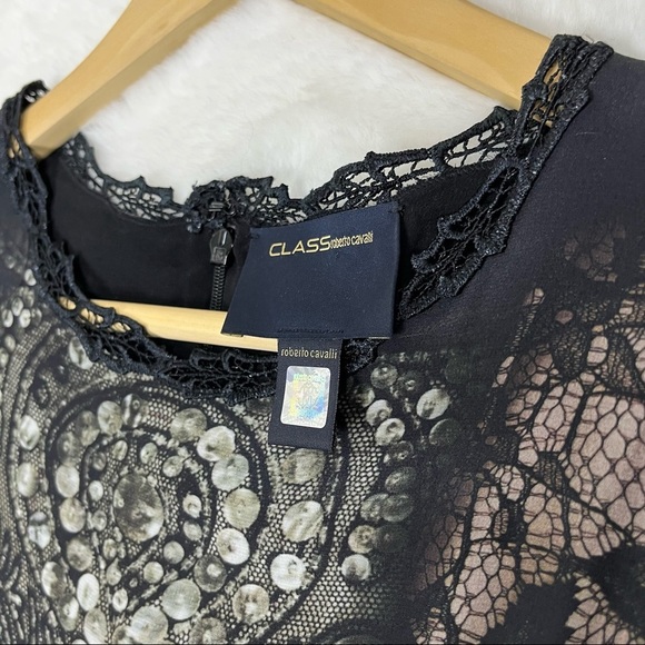 SOLD - Roberto Cavalli 100% Silk Print Dress - Picture 4 of 16